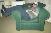 Since moving to Melbourne he's started seeing a green cushion.